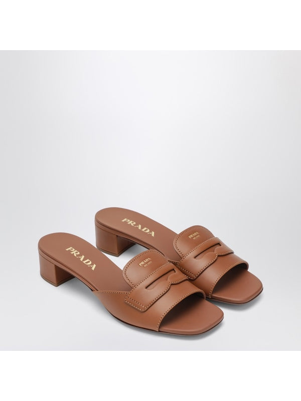 Prada Brown Slides