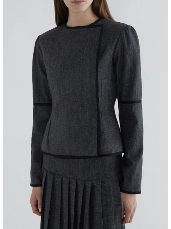 Lee Wrap Button Grey Jacket