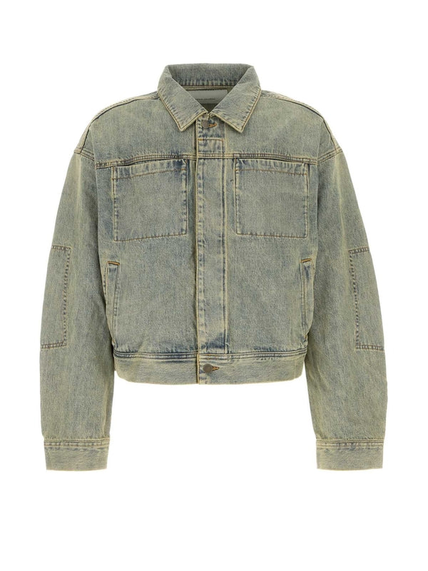 复古洗水牛仔夹克