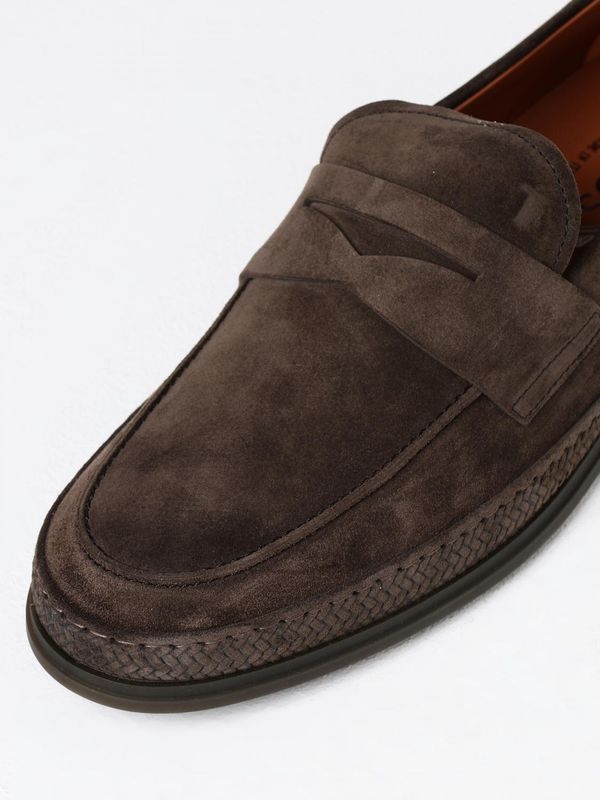 Pebbled Tab Suede Driving
  Shoes