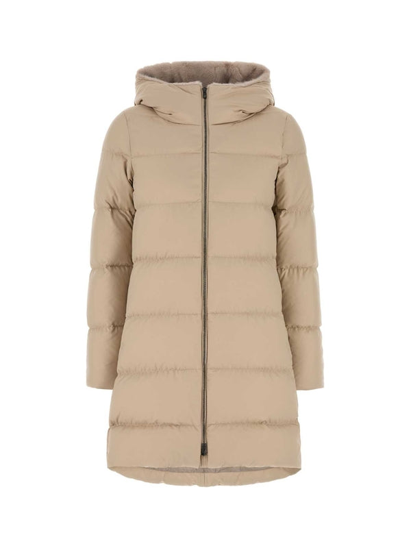 绗缝连帽衫长衬垫