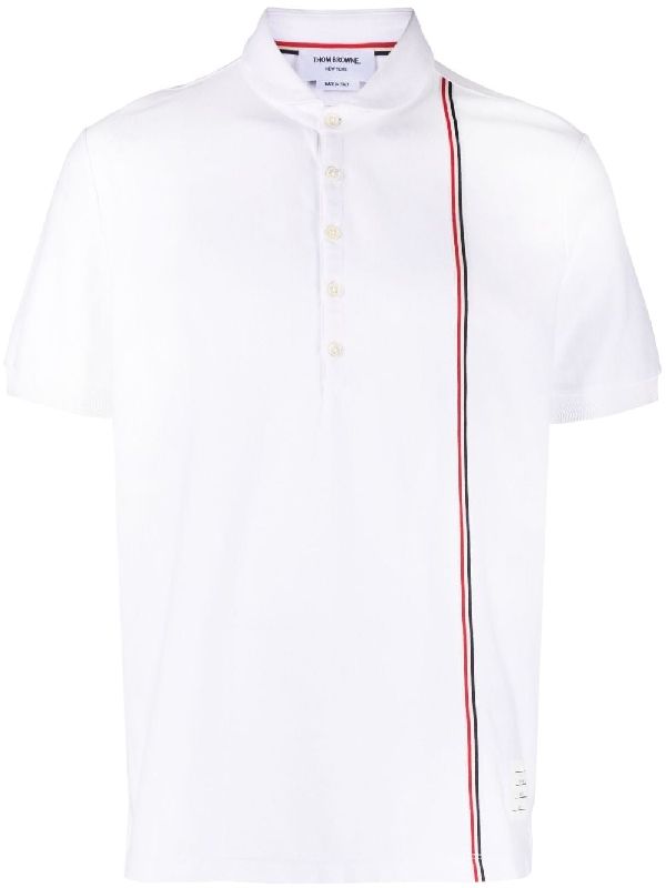 Rwb Stripe Cotton Polo Shirt