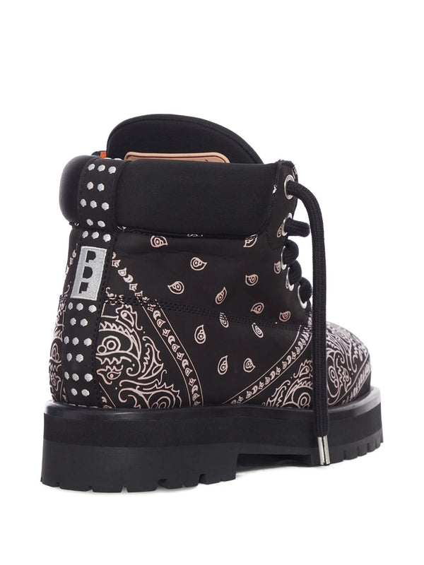 Pdf Channel Black Lace-Up Boots