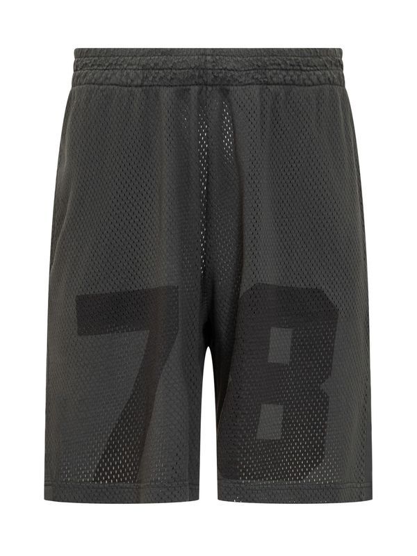 Number Printing Cotton Bermuda Shorts