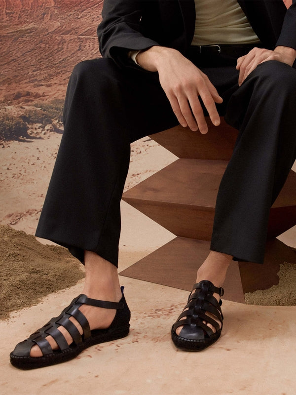 Castaner Black Sandals