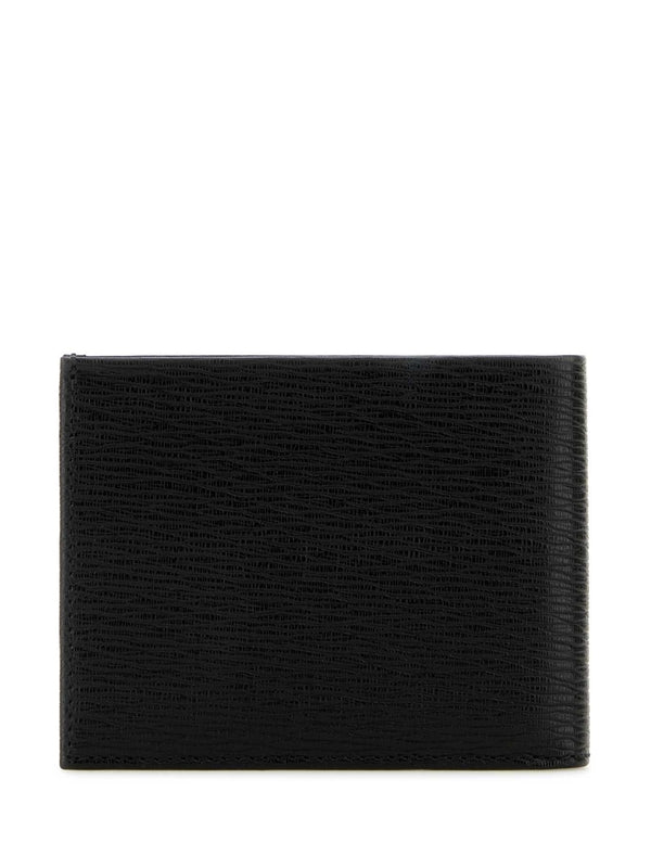 Gancini Decor Leather Bi-fold Wallet