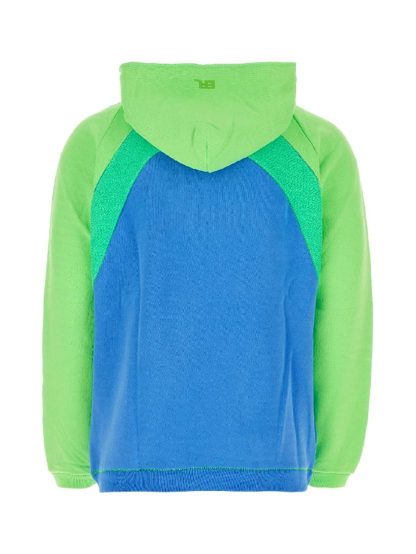 Rainbow Drawstring Color Hoodie Top