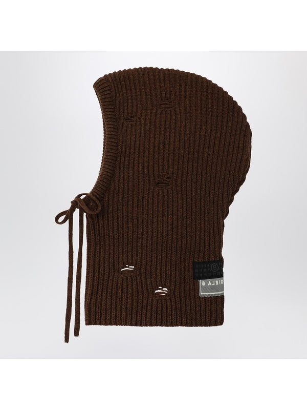 Mm6 Maison Margiela Brown Balaclava