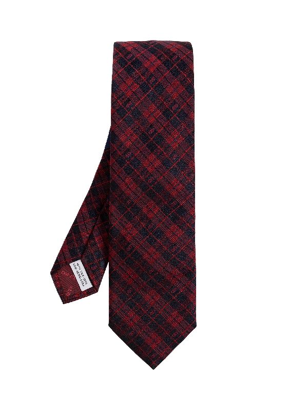 Macro Check
  Jacquard Silk Tie