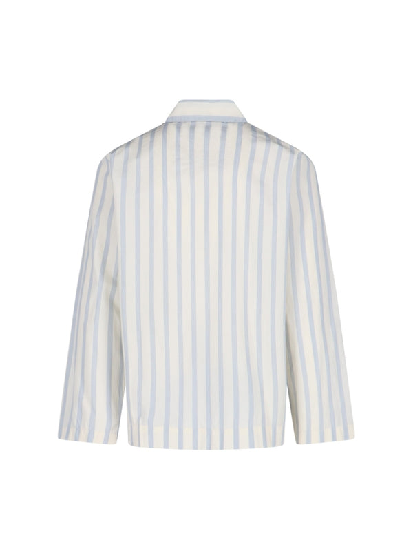 Striped Cotton Pajama Shirt