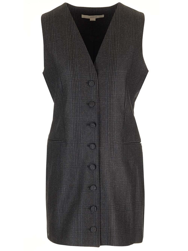 Suiting Check Pattern Vest