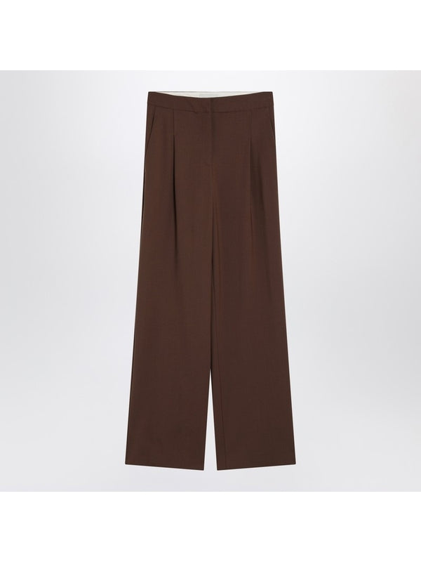 Wide Wool Trousers