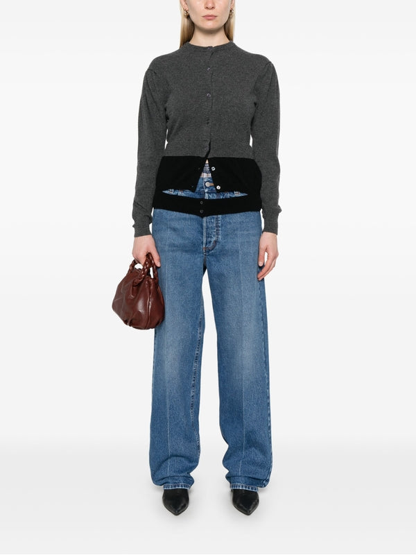 Elastic Waistband Denim Pants