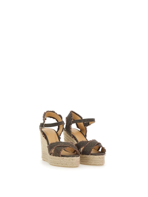 Castañer Brown Wedge Sandals
