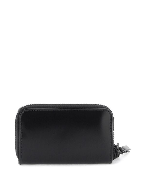 Tassel Detail Zipper Leather Wallet - Jente