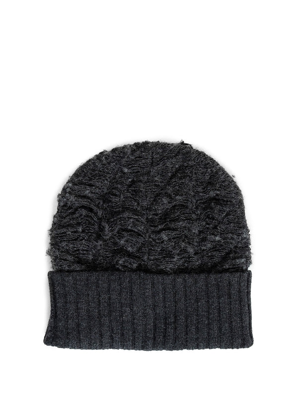 Textured Wool Blend Beanie