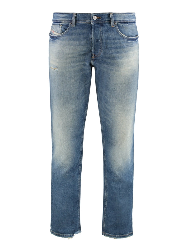 Back Logo Patch Denim Pants