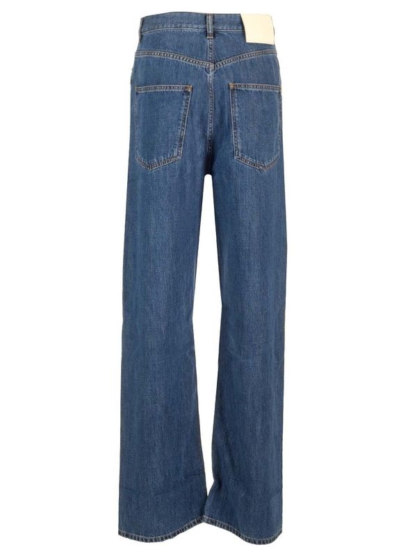 バックロゴパッチデニムパンツ