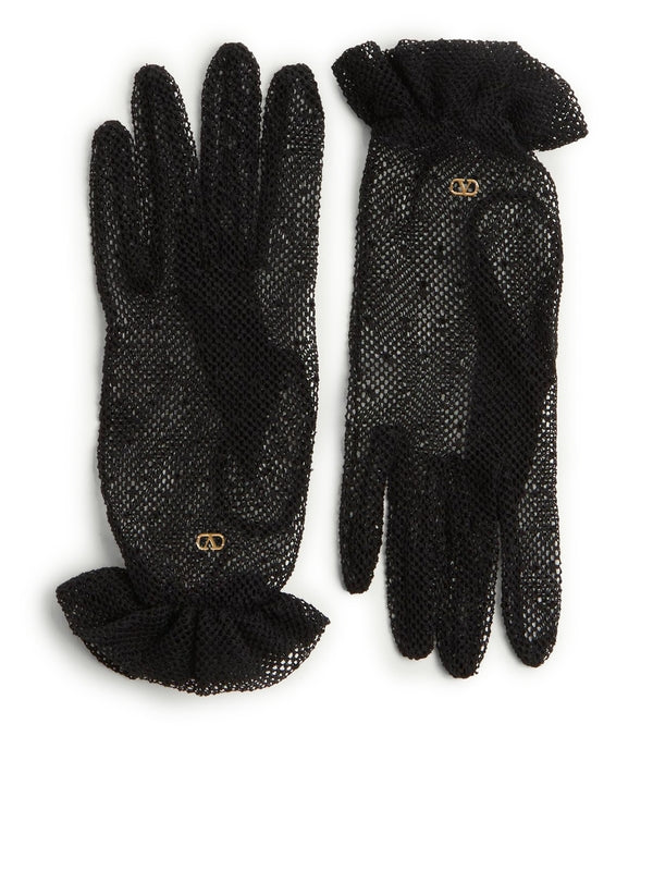 Signature V Logo Mesh Gloves