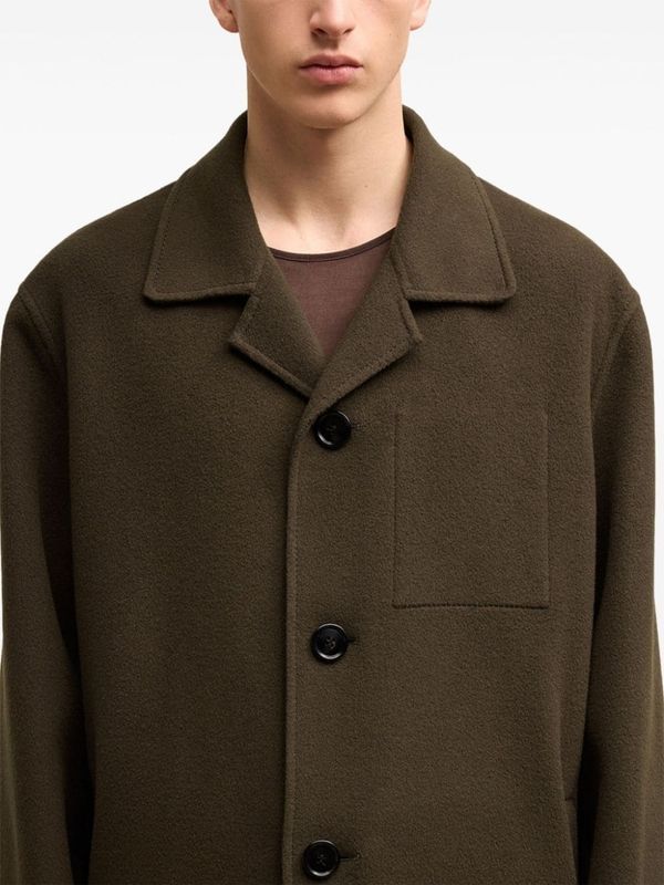 Wool Cashmere Single Coat