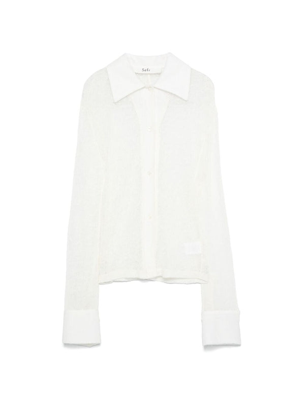 Thelma Semi Sheer Wool Shirt