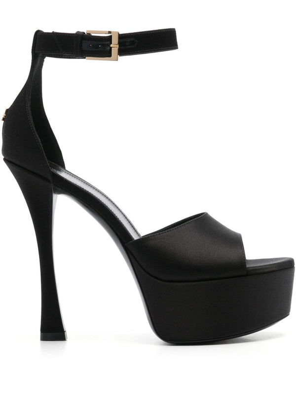 4G Liquid Ankle Strap Platform Sandal Heel