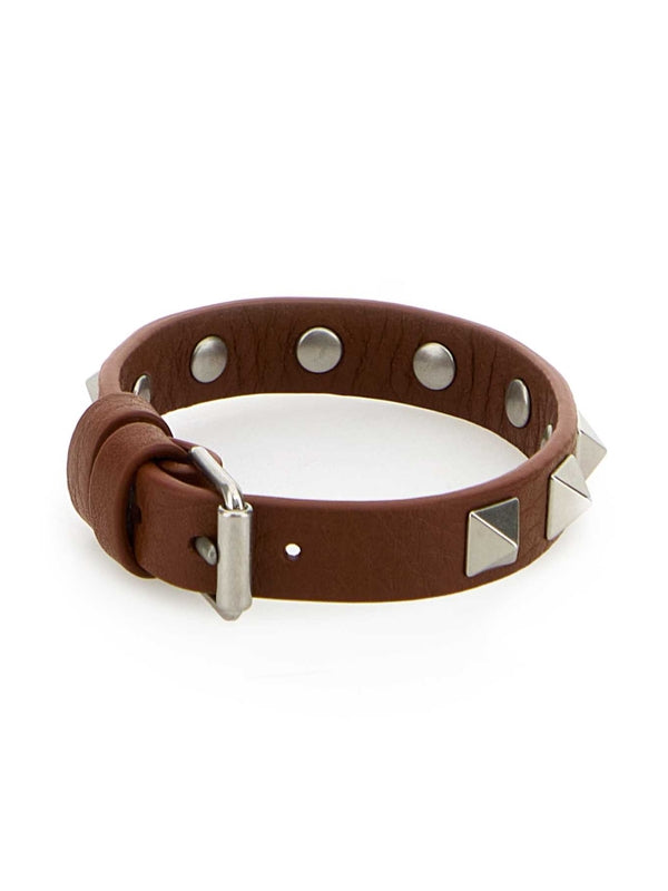 Rockstud Leather Bracelet