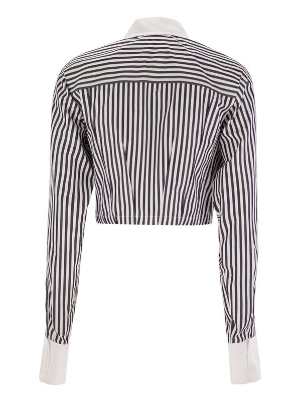 Abano Stripe Crop Shirt