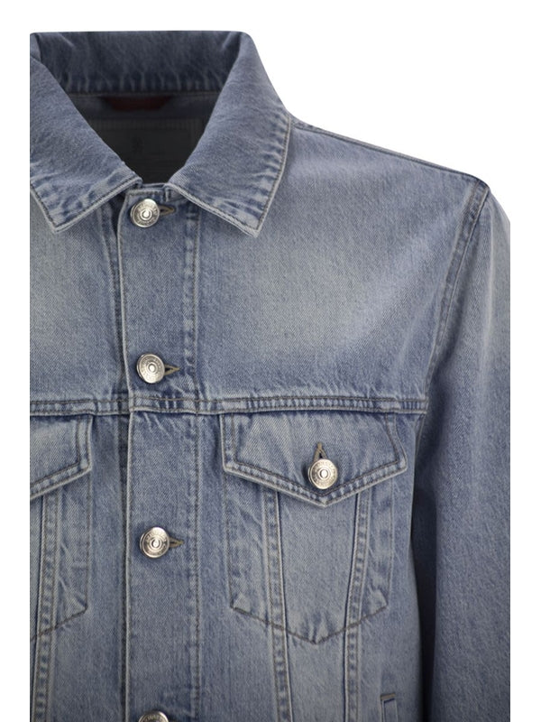 Double Pocket Cotton Denim Jacket