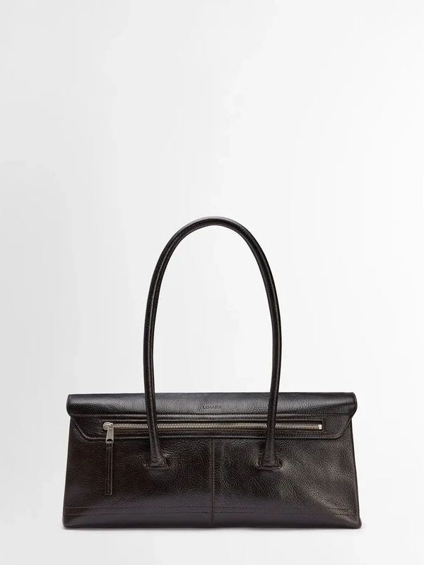 Belted Gear Leather Shoulder Bag