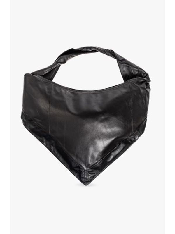 Scarf Leather Crossbody Bag