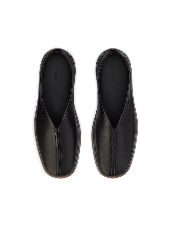 Chinese Square-toe Calfskin Loafers