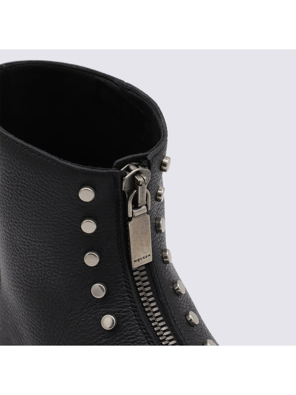 Alexander Mcqueen Black Ankle Boots