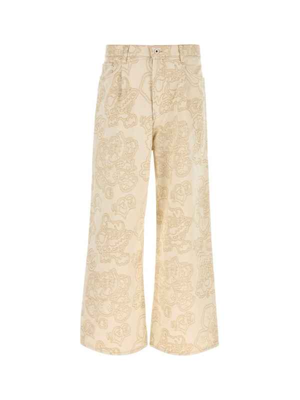 Paisley Pattern Cotton Pants