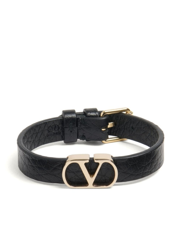 Signature V Logo Leather
  Bracelets