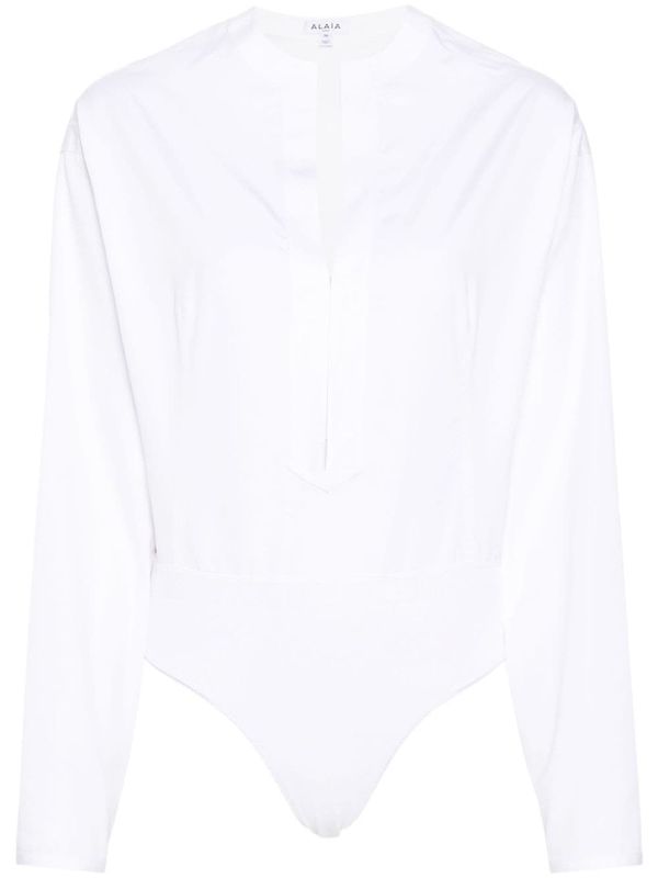 V-Neck Shirt Bodysuit