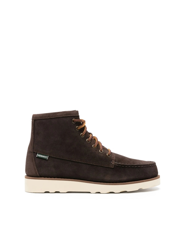 Sebago Brown Lace-Up Boots
