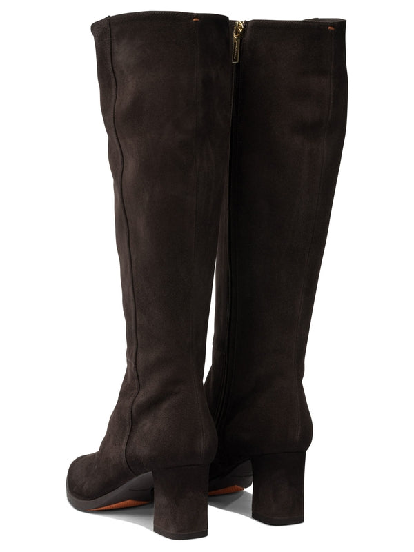 Santoni Brown Middle Boots