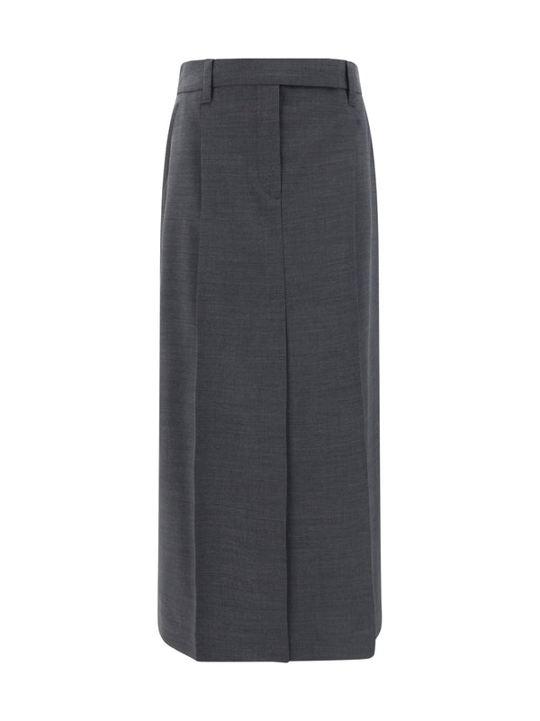 Wool Tailored Skirt