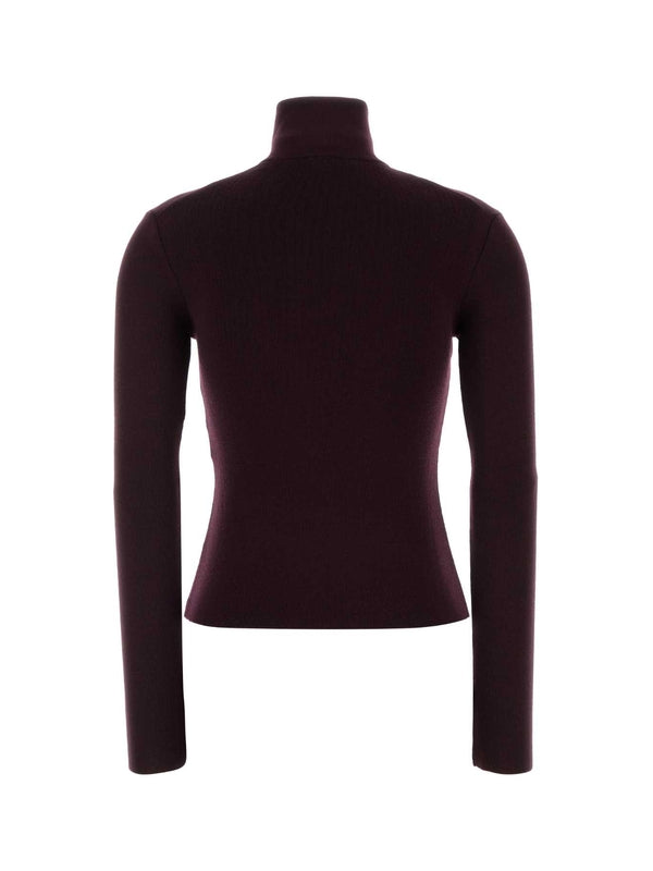 Courrèges Burgundy Knitted