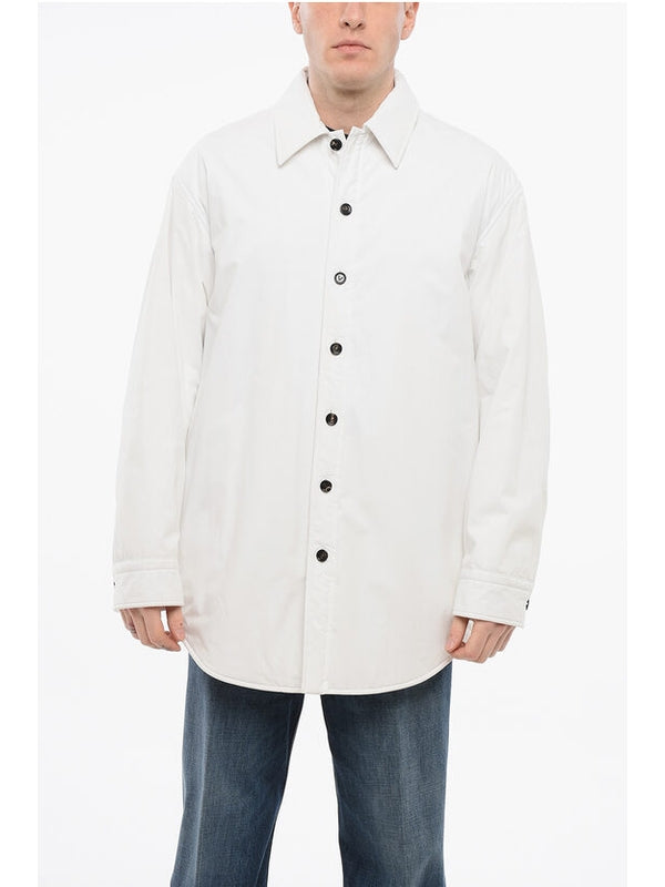 White Cotton Shirt Jacket