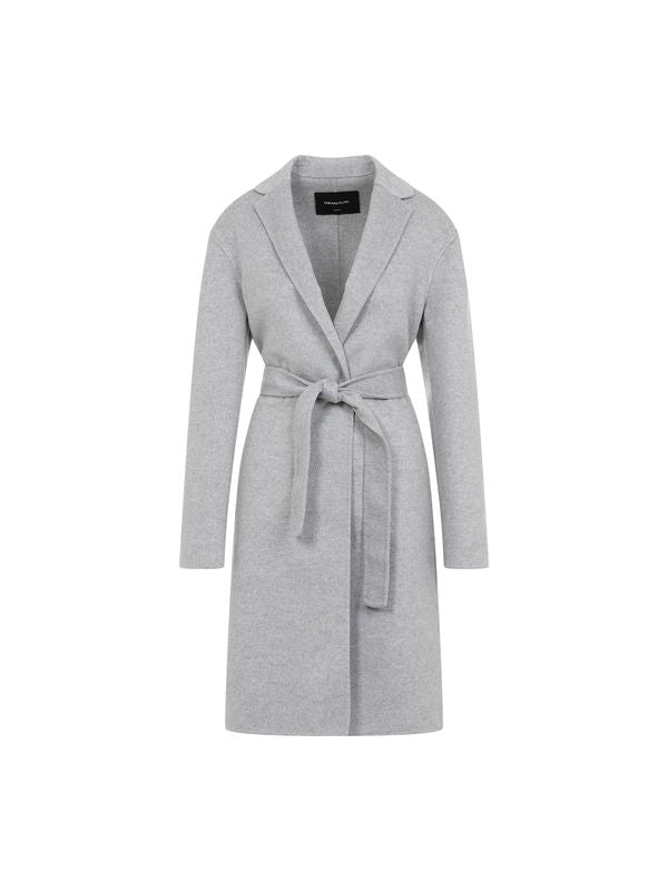 Wool Cashmere Belt Coat