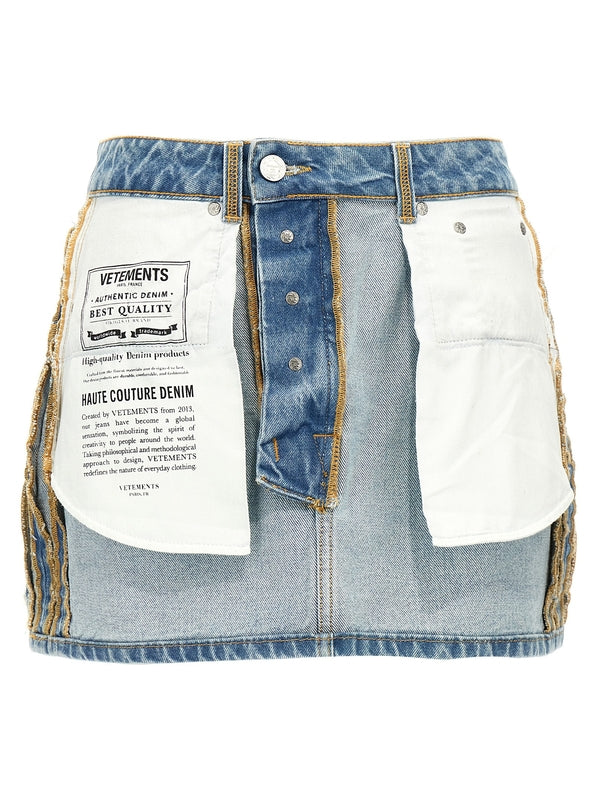 Inside-Out
  Denim Skirt