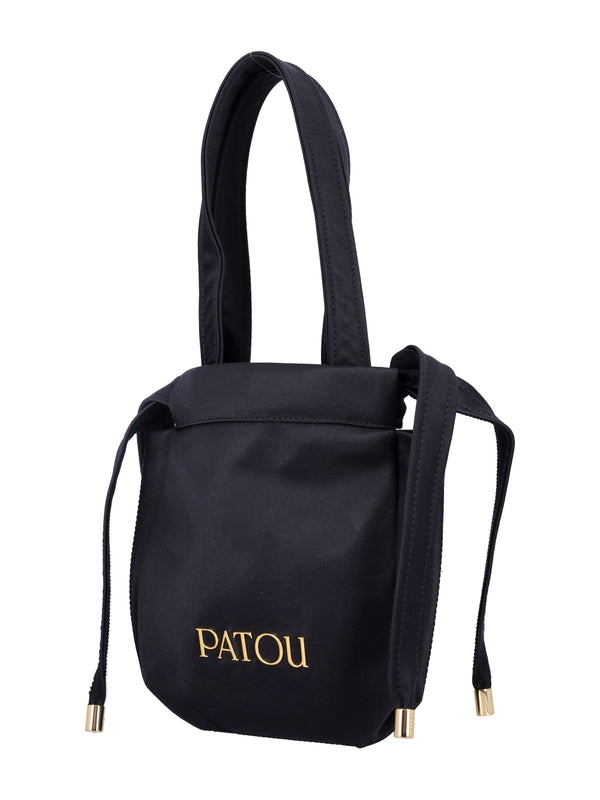 PATOU - Logo Embroidered Satin Tote Bag - Jente