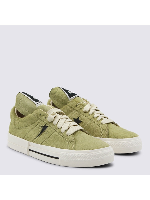 Rick Owens Drkshdw Green Low Top Sneakers