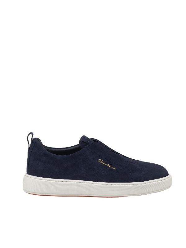 Logo Suede Lowtop Sneakers