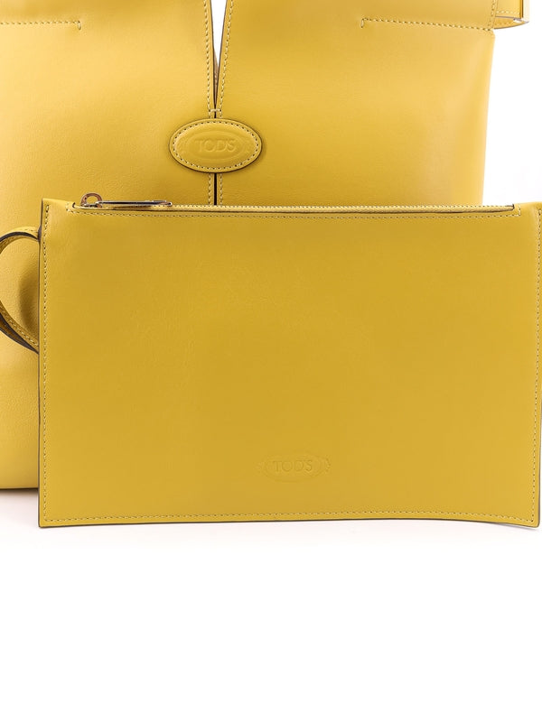 ディ ロゴ レザー スモール トートバッグ