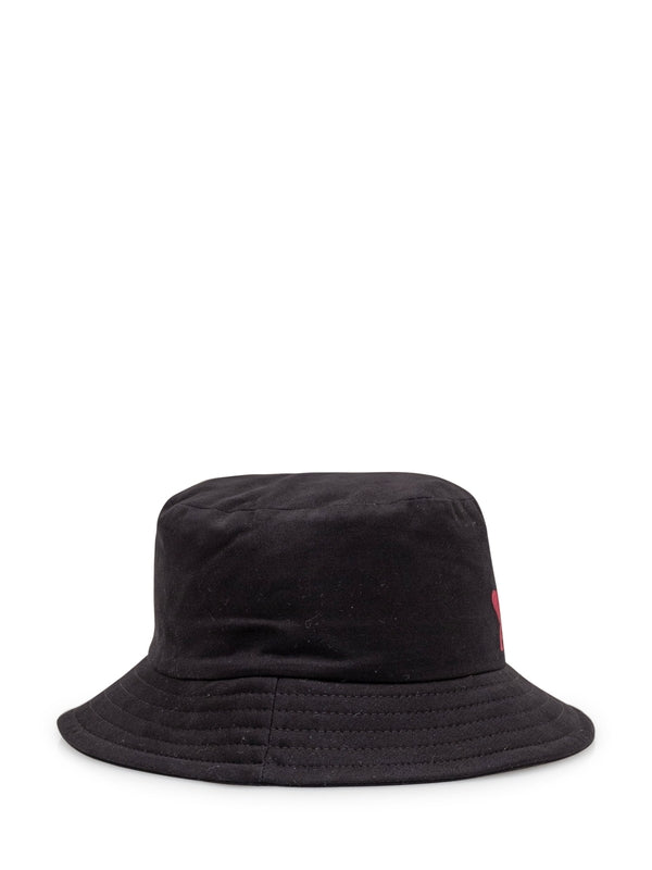 Heart Logo Embroidery Cotton Bucket Hat