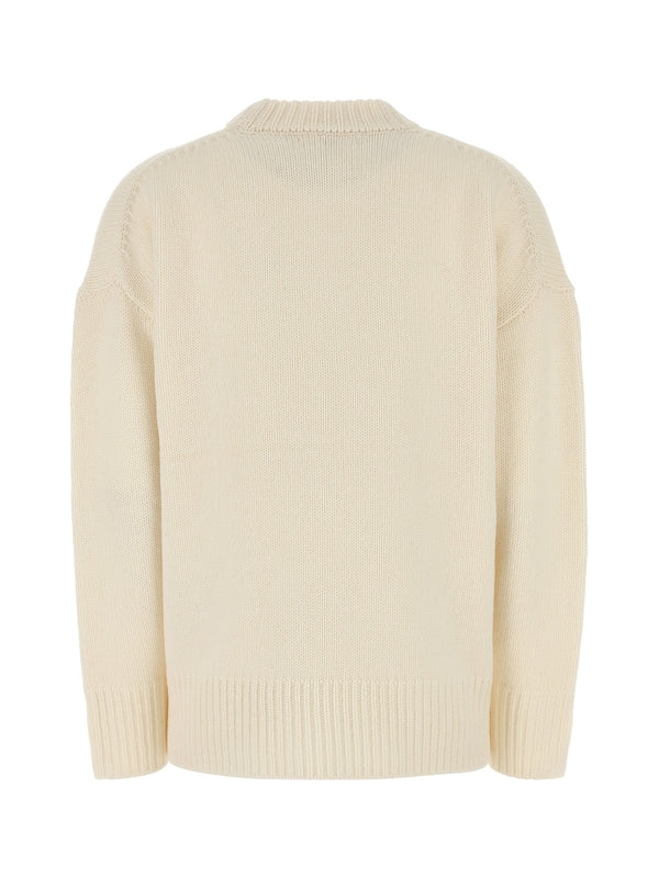 Crew Neck Wool Cashmere Knit