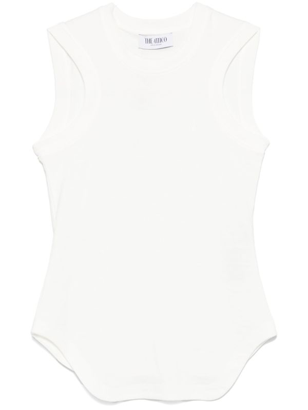 Reese Logo Embroidery Sleeveless Top